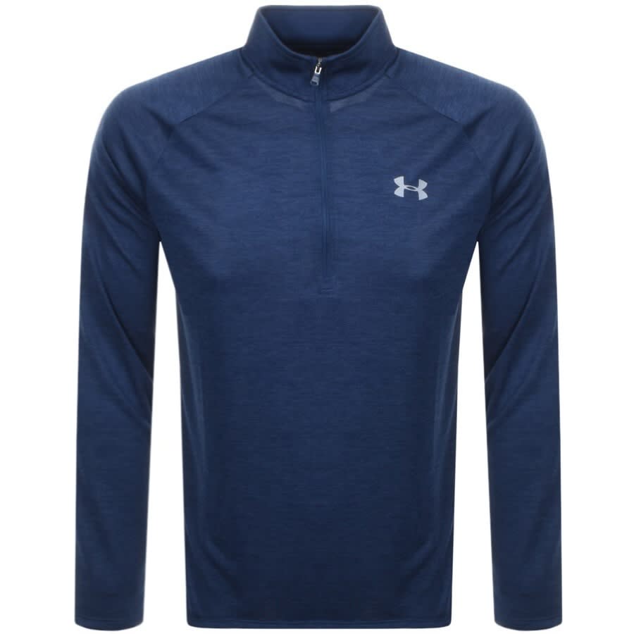 Under Armour Half Zip Tech Sweatshirt Blue | Mainline Menswear us